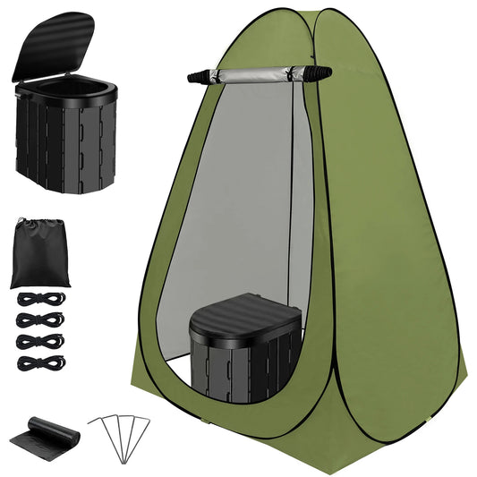 Pop Up  Large Portable Potty Shower Changing Tent