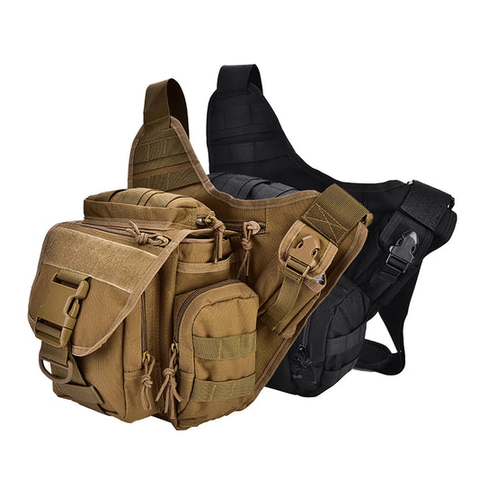 2 Colors Durable Men Military Chest Shoulder Bag Pack for Travel Hiking Outdoor Equipment